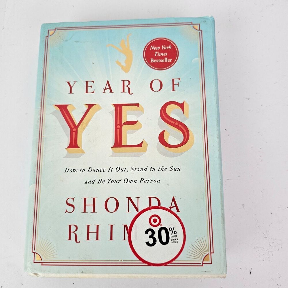 Year of Yes by Shonda Rhimes Paperback Motivational Positivity‎